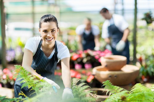 Local transfer station handling separated green waste materials